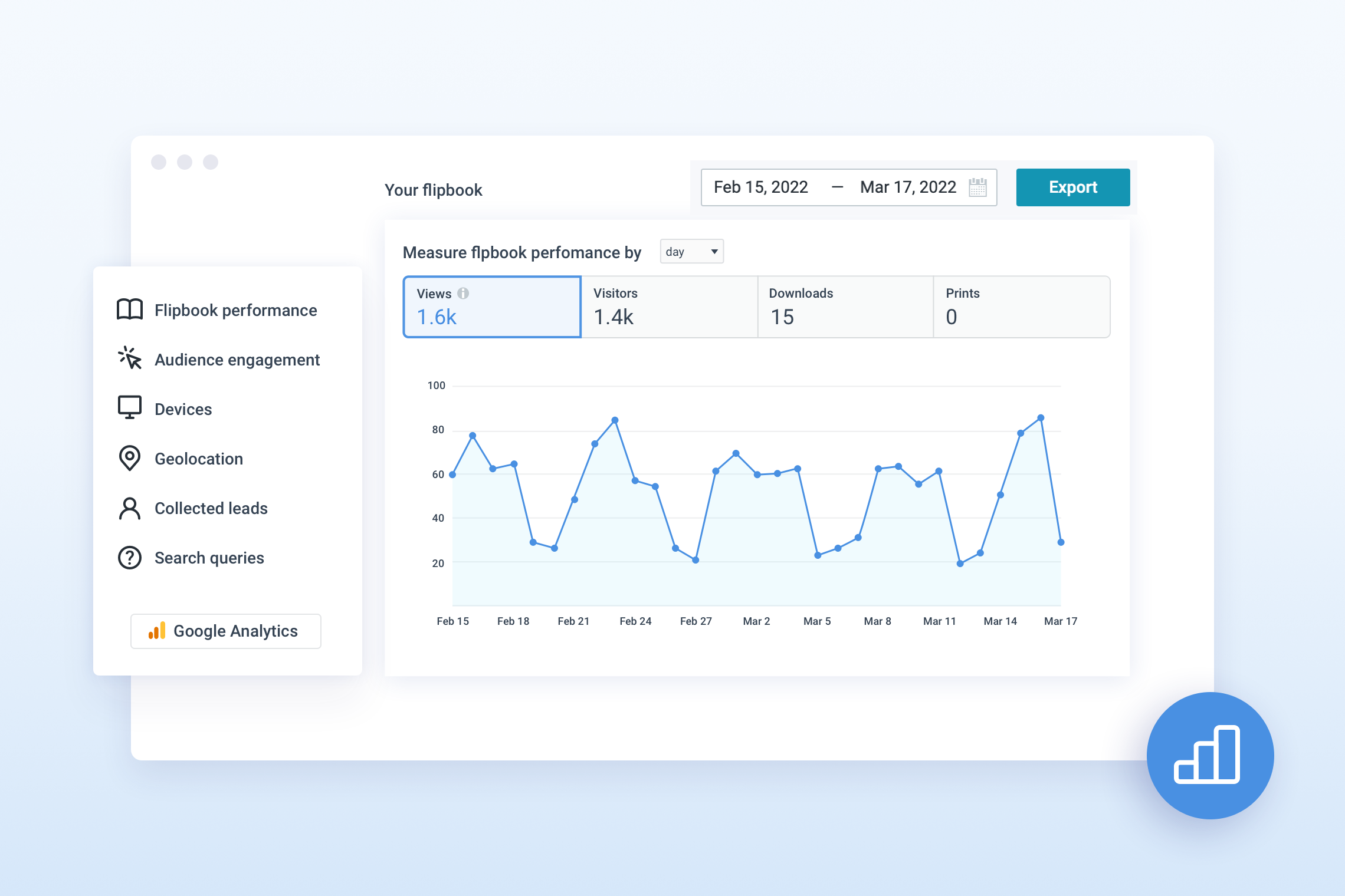 screenshot of FlippingBook Online